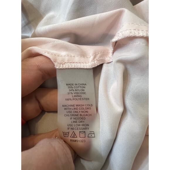 Vince Camuto Pink Skirt Black Lace Overlay Pencil Skirt size 14 - Picture 10 of 10